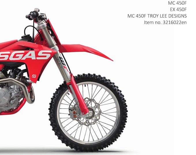 GasGas 2022 -MC EX 450F Troy Lee Designs - Service Workshop Repair Manual