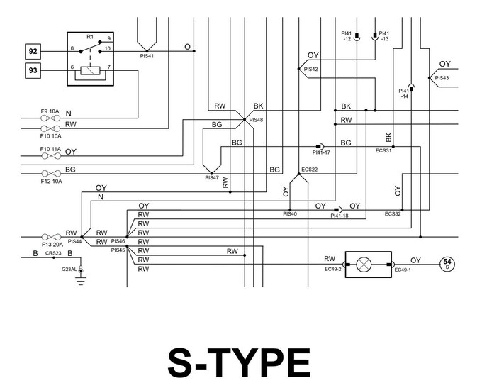 Jaguar S-Type -2006 Model Year - Electrical Guide - Circuit Wiring Diagrams