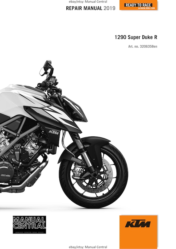 KTM 2019 - 1290 Super Duke R - Service Workshop Repair Manual