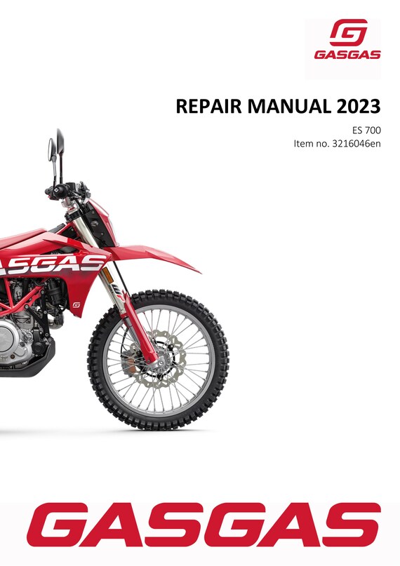 GasGas 2023 - ES 700 EU Edition- Service Workshop Repair Manual