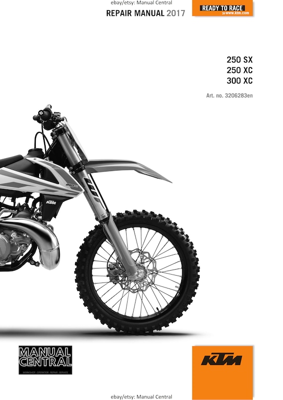 KTM 2017 - 250 300 SX XC - Service Workshop Repair Manual