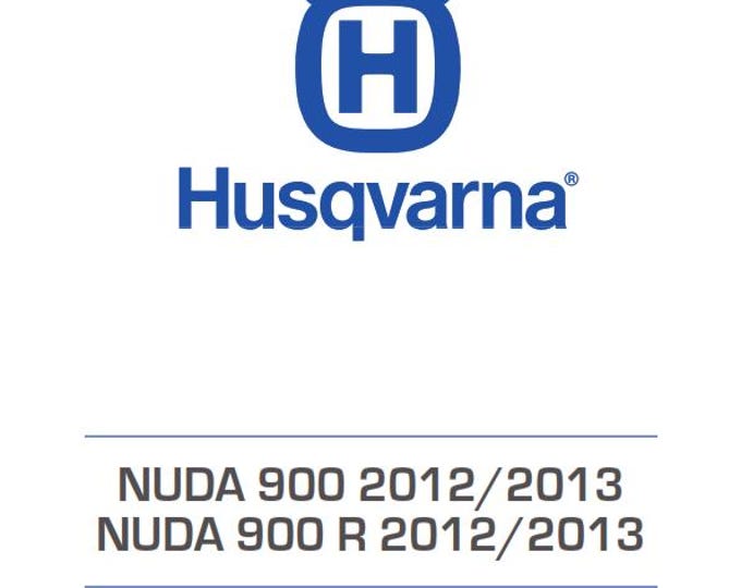 Husqvarna 2012 2013 - NUDA 900 R - Service Workshop Repair Manual