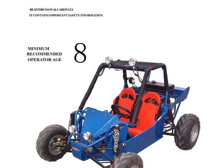 Joyner Go Kart -  JNSZ150DS Owners Parts Manual