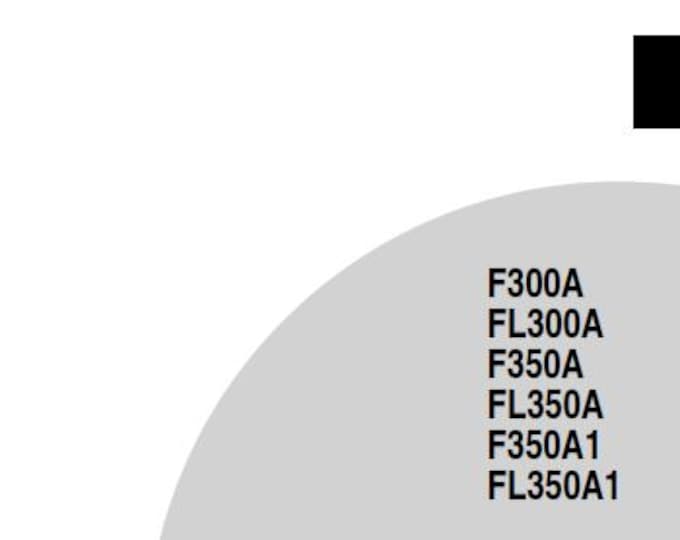 Yamaha F300A F350A FL300A FL350A F350A1 FL350A1 Owners User Manual Guide 2010