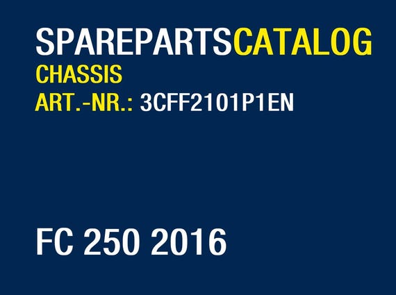 Husqvarna 2016 FC 250 - Parts Manual Catalog