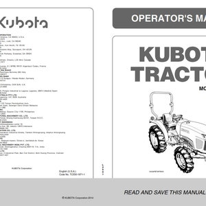 Ciągnik Kubota - L2501 - Instrukcja obsługi