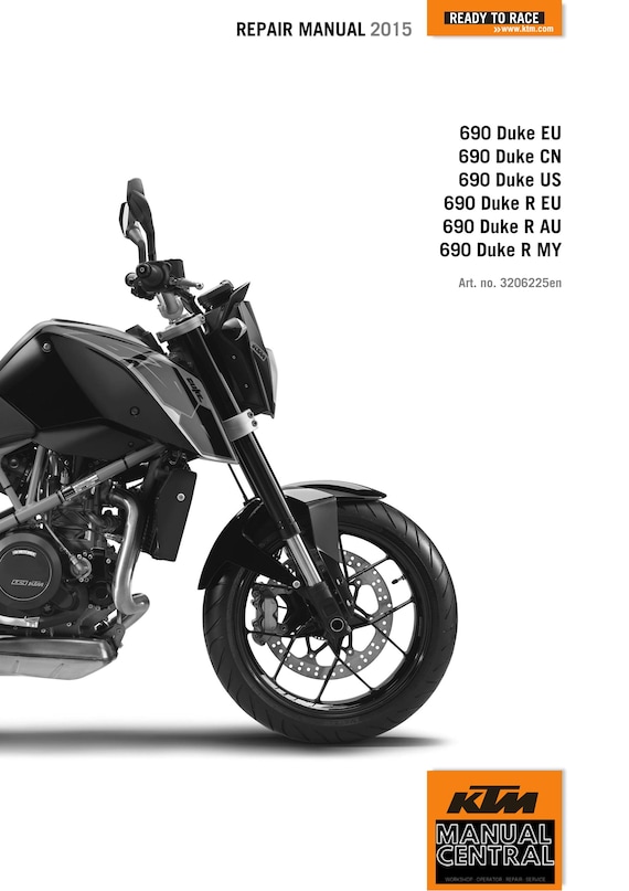 KTM 2015 - 690 Duke R - Service Workshop Repair Manual