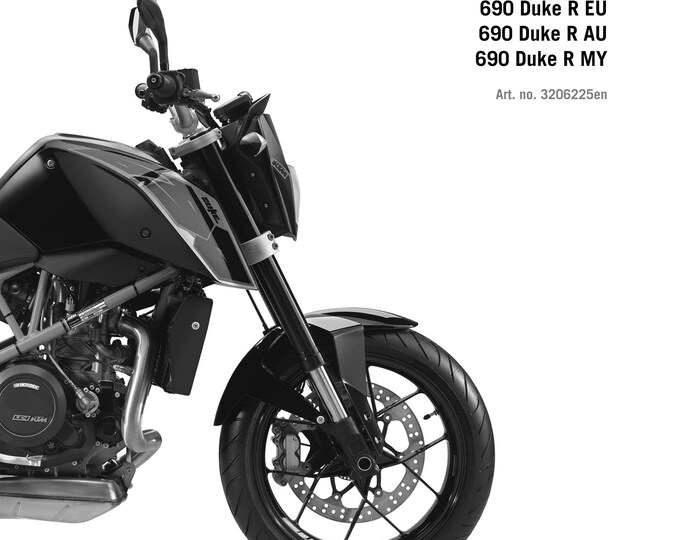 KTM 2015 - 690 Duke R - Service Workshop Repair Manual