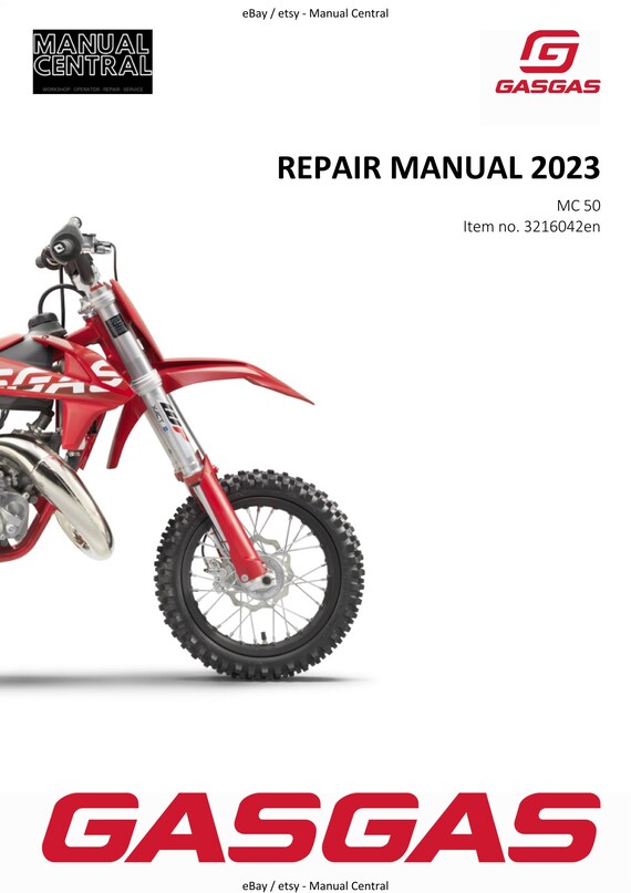 GasGas 2023 - MC 50 - Service Workshop Repair Manual