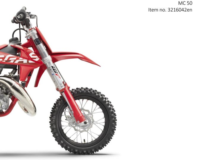 GasGas 2023 - MC 50 - Service Workshop Repair Manual