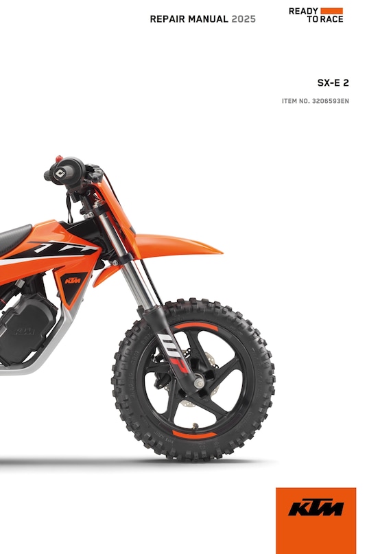 KTM 2025 - SX-E 2 - Service Workshop Repair Manual