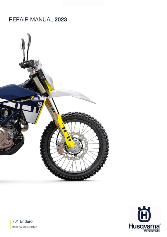 Husqvarna 2023 - 701 Enduro Eu edition - Service Workshop Repair Manual
