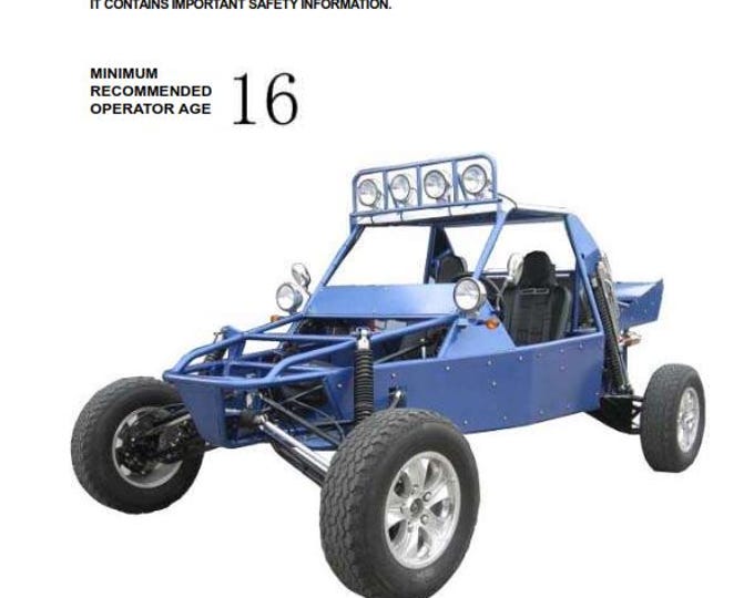 Joyner Off Road Vehicle - JNSZ2000SR Owners Parts Manual