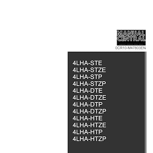 Puede incluir: Catálogo de piezas en blanco y negro para un motor YANMAR. El catálogo incluye una lista de piezas para los motores 4LHA-STE, 4LHA-STZE, 4LHA-STP, 4LHA-STZP, 4LHA-DTE, 4LHA-DTZE, 4LHA-DTP, 4LHA-DTZP, 4LHA-HTE, 4LHA-HTZE, 4LHA-HTP y 4LHA-HTZP. El catálogo está fechado en septiembre de 2014 e incluye el texto "MANUAL CENTRAL" y "0CR10-M47803EN".