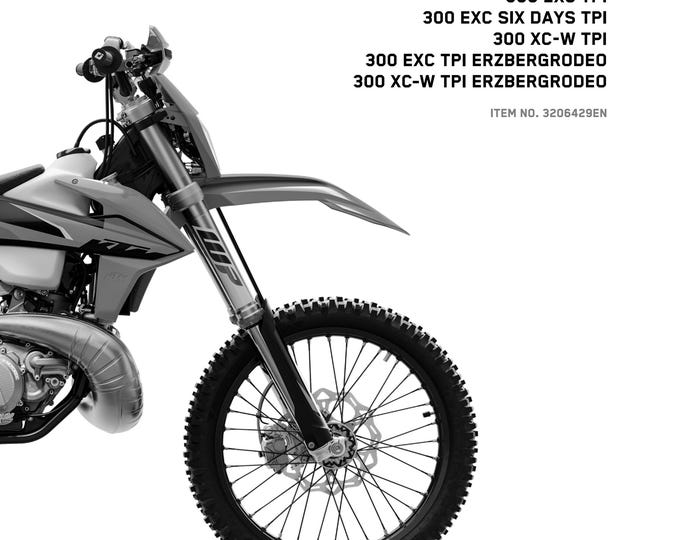 KTM 2021 - 250 300 Exc Six Days Xc-w Tpi Erzbergrodeo - Service Workshop Repair Manual