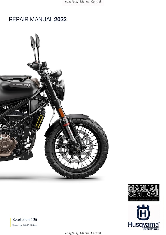 Husqvarna 2022 - Svartpilen 125 - Service Workshop Repair Manual