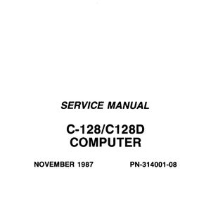 Commodore 128 c128 c128D - Service Workshop Repair Manual