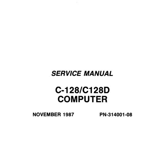 Commodore 128 c128 c128D - Service Workshop Repair Manual