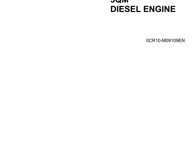 Yanmar Diesel Engine 2QM20 3QM30  2QM 3QM Parts Manual