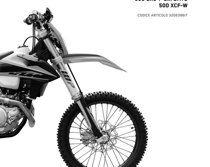 Italian Language - KTM 2020 - 450 500 Xcf-w Exc-f Six Days - Manuale Di Riparazione