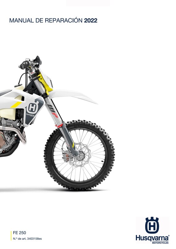 Spanish Language - Husqvarna 2022 - FE 250 - Manual de Reparacion