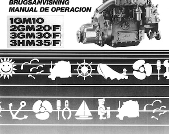 Yanmar Diesel Engine 1GM10 2GM20(F) 3GM30(F) 3HM35(F) Operation User Guide Manual