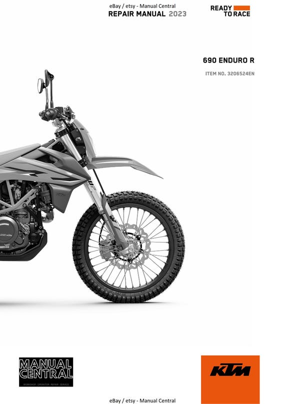 KTM 2023 - 690 Enduro R EU Edition - Service Workshop Repair Manual