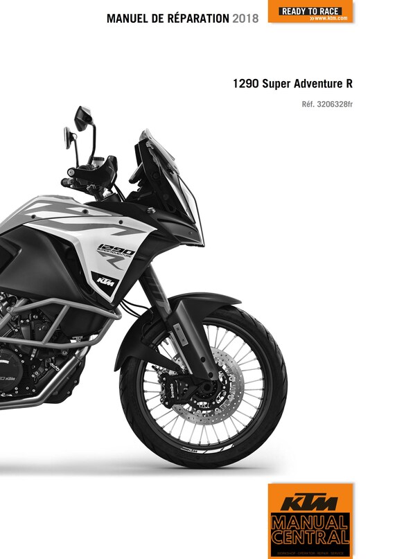 French Language - Ktm 2018 - 1290 Super Adventure R - Manuel De Reparation -  Service Workshop Repair Manual