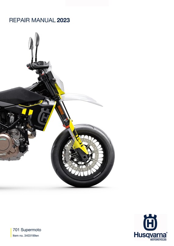Husqvarna 2023 - 701 Supermoto US edition - Service Workshop Repair Manual