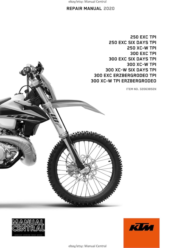 KTM 2020 - 250 300 Exc Six Days Xc-w Tpi Erzbergrodeo- Service Workshop Repair Manual