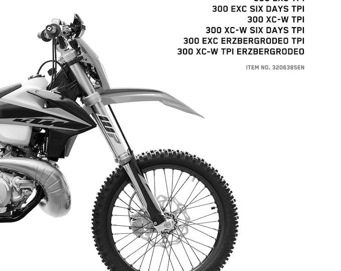 KTM 2020 - 250 300 Exc Six Days Xc-w Tpi Erzbergrodeo- Service Workshop Repair Manual
