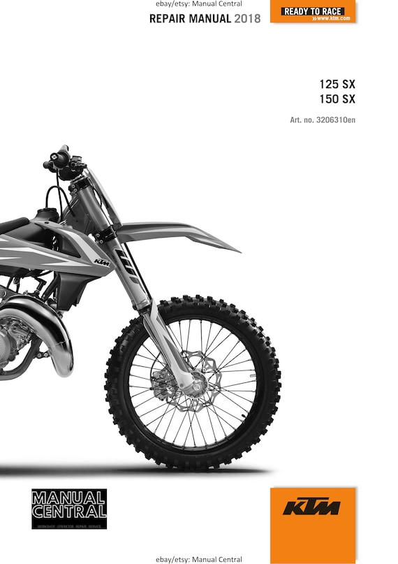 KTM 2018 - 125 150 SX - Service Workshop Repair Manual