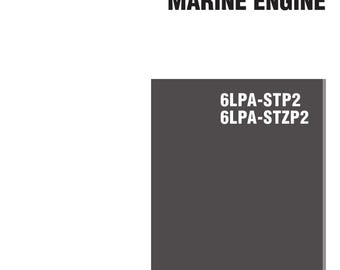 Yanmar Marine Engine - 6LPA STP2 STZP2 Operation Manual
