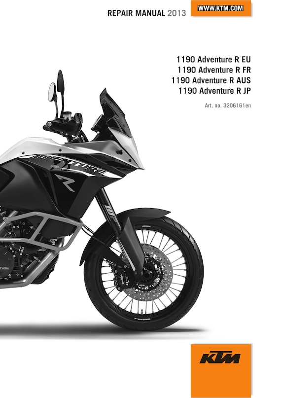 KTM 2013 - 1190 Adventure R - Workshop Service Repair Manuals