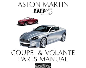 Aston Martin DBS Coupe & Volante 2008 2009 2010 2011 2012 Parts Manual