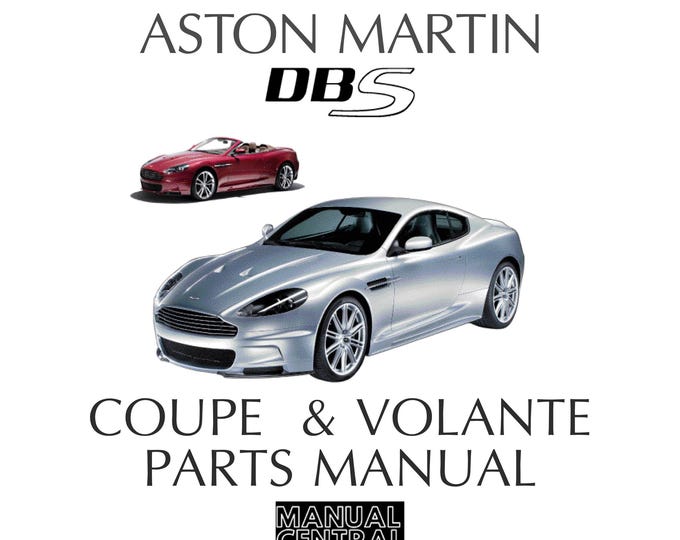 Aston Martin DBS Coupe & Volante 2008 2009 2010 2011 2012 Parts Manual