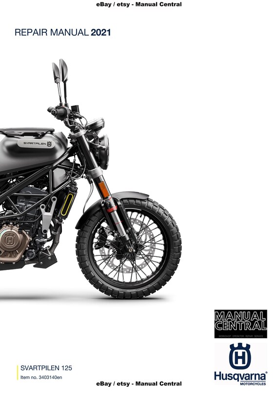 Husqvarna 2021 - Svartpilen 125 - Workshop Service Repair Manual