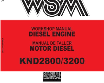 Kubota-dieselmotor / motordiesel - KND2800 KND3200 - Werkplaatsreparatiehandleiding - Handleiding De Taller