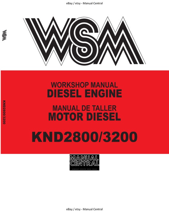 Kubota Diesel Engine / Motor Diesel - KND2800 KND3200 - Workshop Service Repair Manual - Manual De Taller