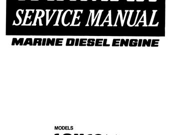 Yanmar Marine Diesel Engine 1GM10(C) 2GM20(F)(C) 3GM30(F)(C) 3HM35(F)(C) Service Workshop Repair Manual