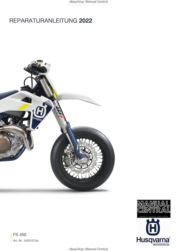 German Language - Husqvarna 2022 - FS 450 - Reparaturanleitung