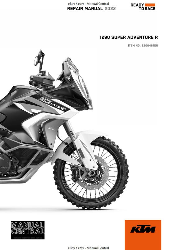 KTM 2022 - 1290 Super Adventure R - Service Workshop Repair Manual