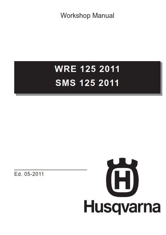 Husqvarna 2011 2012 2013 - WRE SMS 125 - Service Workshop Repair Manual