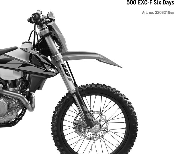 KTM 2018 - 450 500 EXC-F Six Days - Service Workshop Repair Manual