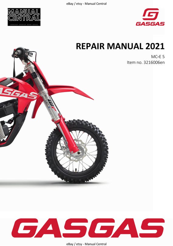 Gasgas 2021 - MC-E 5 - Workshop Service Repair Manual