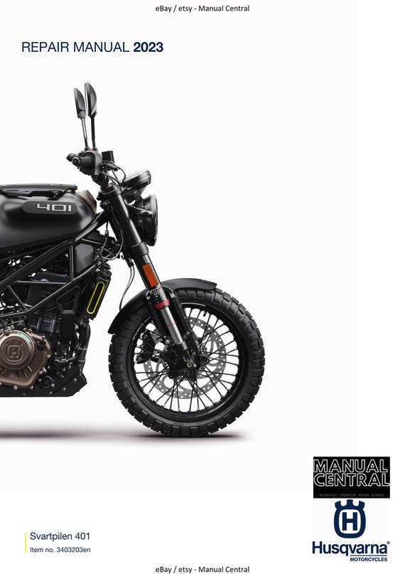 Husqvarna 2023 - Svartpilen 401 - Service Workshop Repair Manual