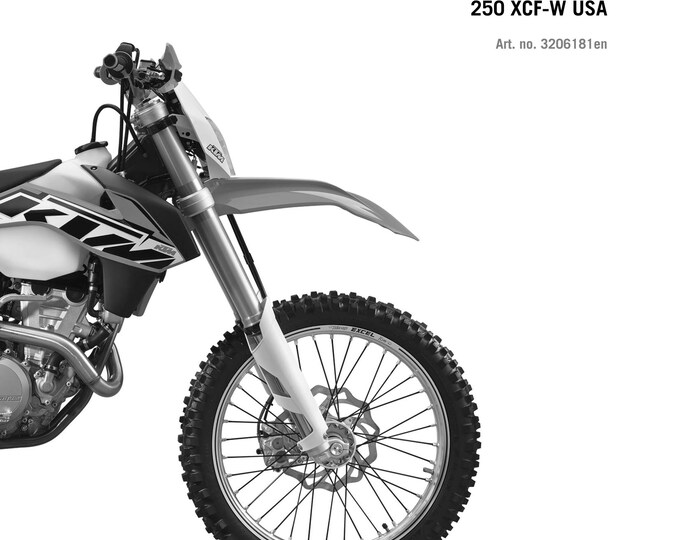 KTM 2014 - 250 Exc-f Six Days Xcf-w - Service Workshop Repair Manual