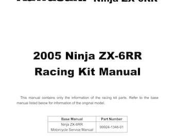 カワサキ Ninja ZX-14R バイク サービスマニュアル (PDF ダウンロード