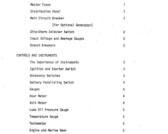 Bertram 33  - Owners Manual