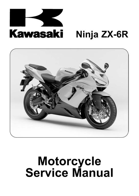 Kawasaki Ninja ZX-6R - 2005 2006 - Workshop Service Repair Manual